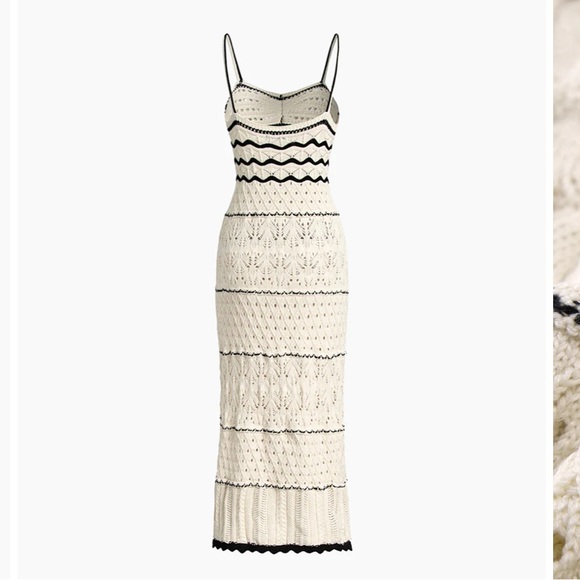 Paros Crochet Eyelet See
Through Midi Dress - Picture 2 of 3